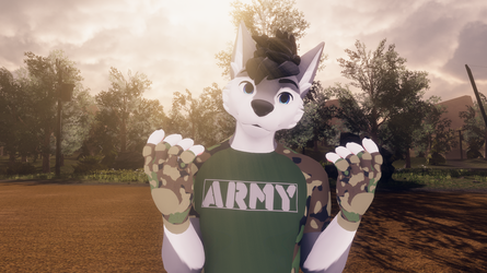 Tactical Fingerless Gloves for male canine WinterPaw