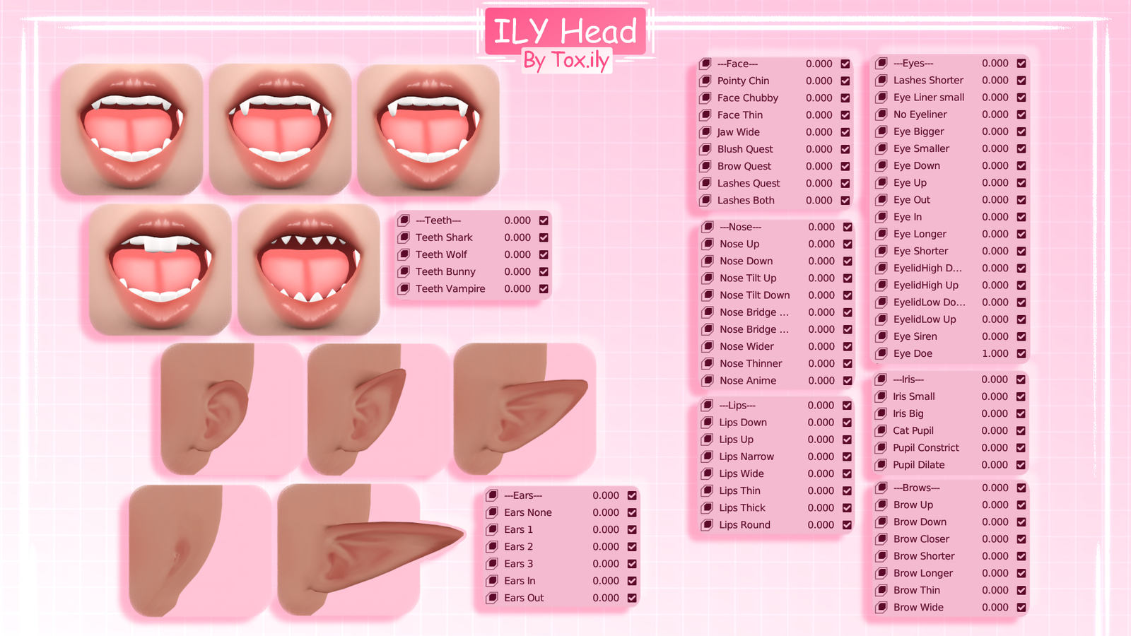 ILY Head - VRChat Asset