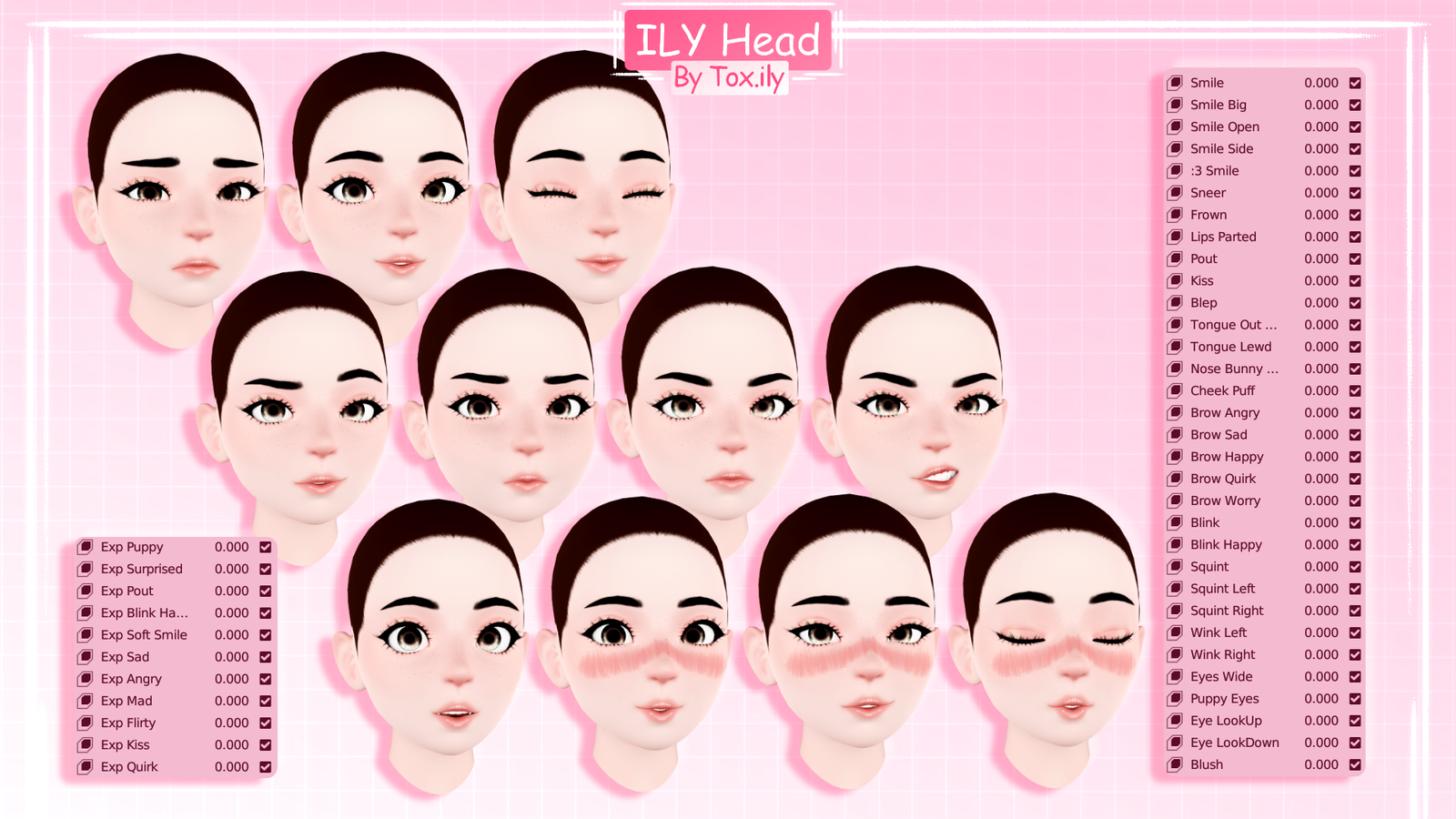 ILY Head - VRChat Asset