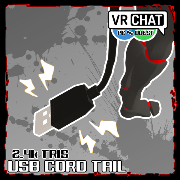 USB cord tail : vrc pc + quest
