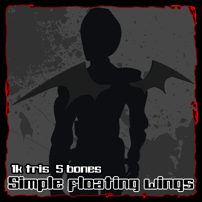 simple floating wings (bat/demon/imp)