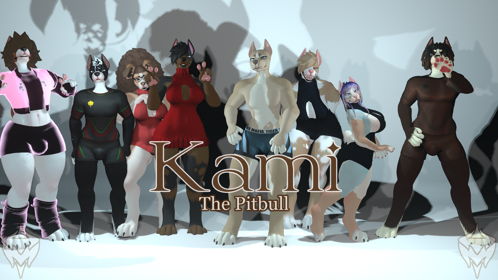 [ TIGER MAFIA ] Kami the Pitbull - Vrchat Furry Avatar