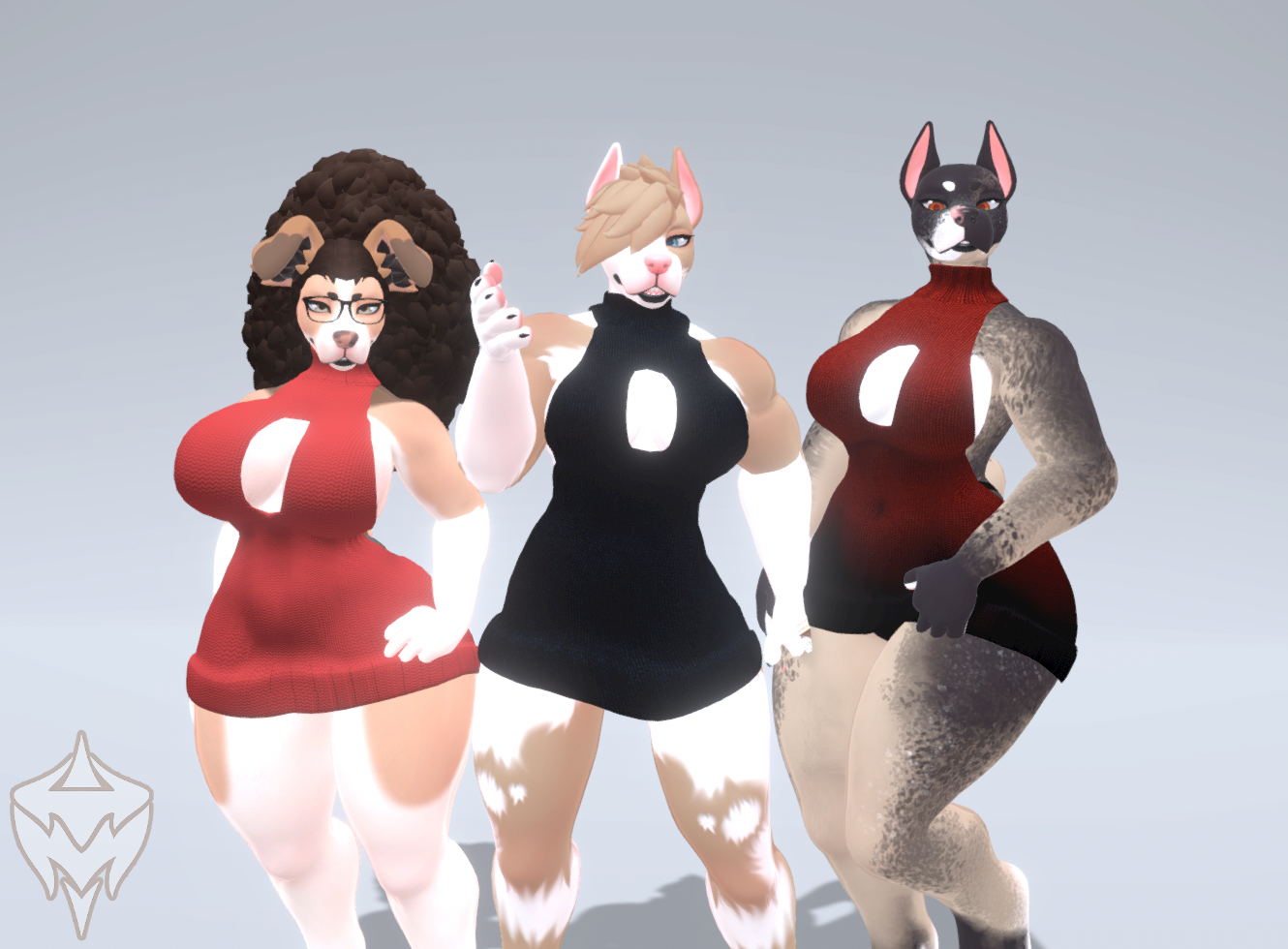 [ TIGER MAFIA ] Kami the Pitbull - Vrchat Furry Avatar
