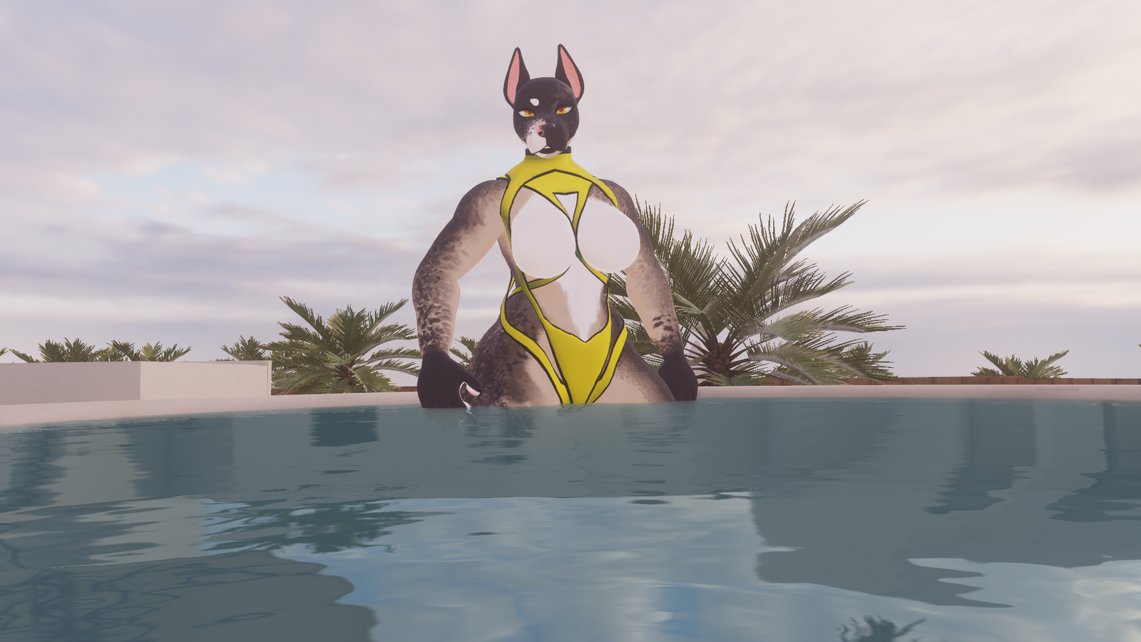 [ TIGER MAFIA ] Kami the Pitbull - Vrchat Furry Avatar