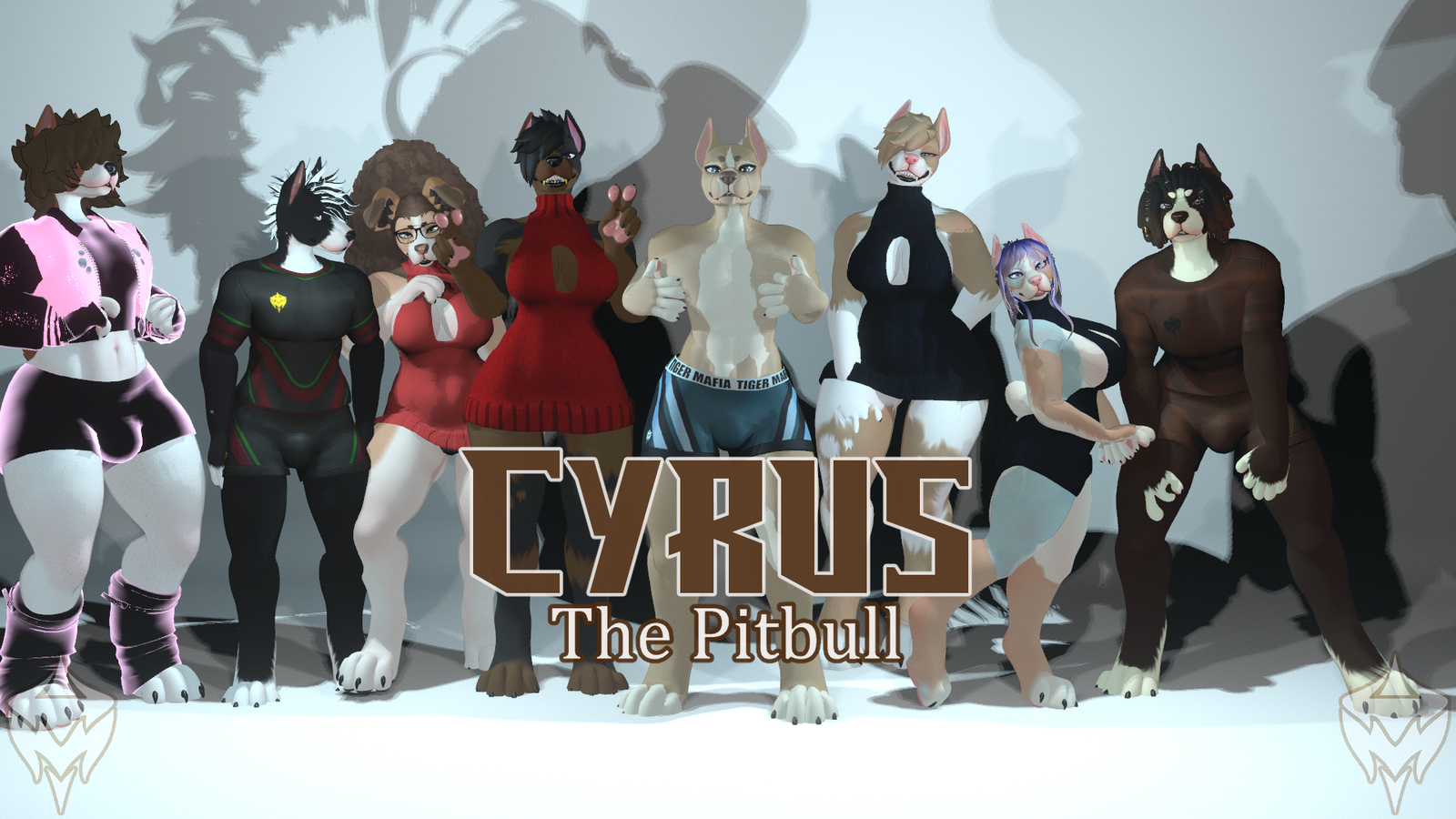 [ TIGER MAFIA ] Cyrus the Pitbull - Vrchat Furry Avatar