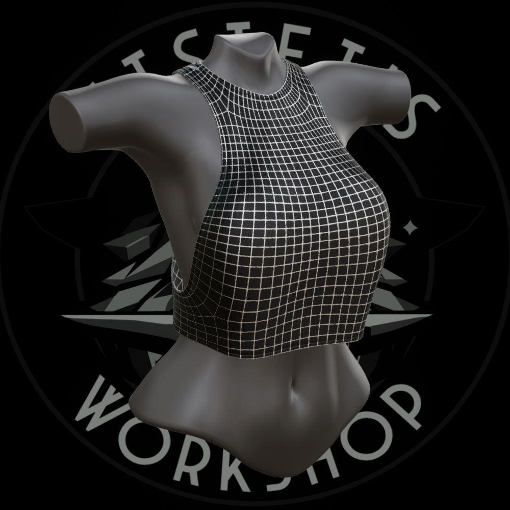 Shirt Croptop Loose Sleeveless