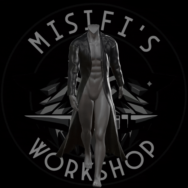 Leather coat Buttonless