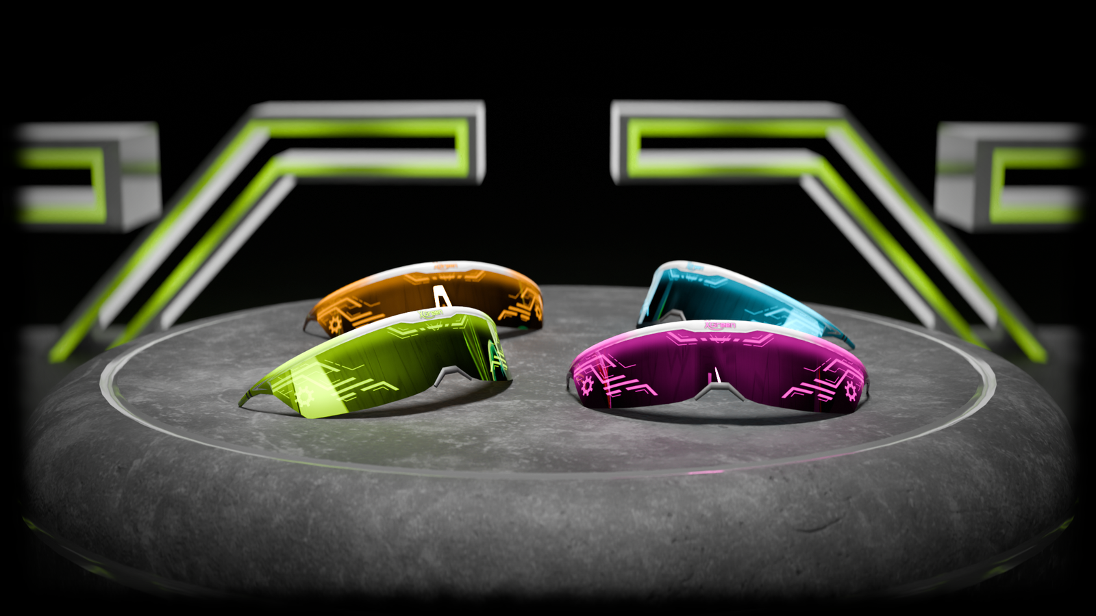 Sportglasses / Cyberglasses for KitCat ( VRChat )