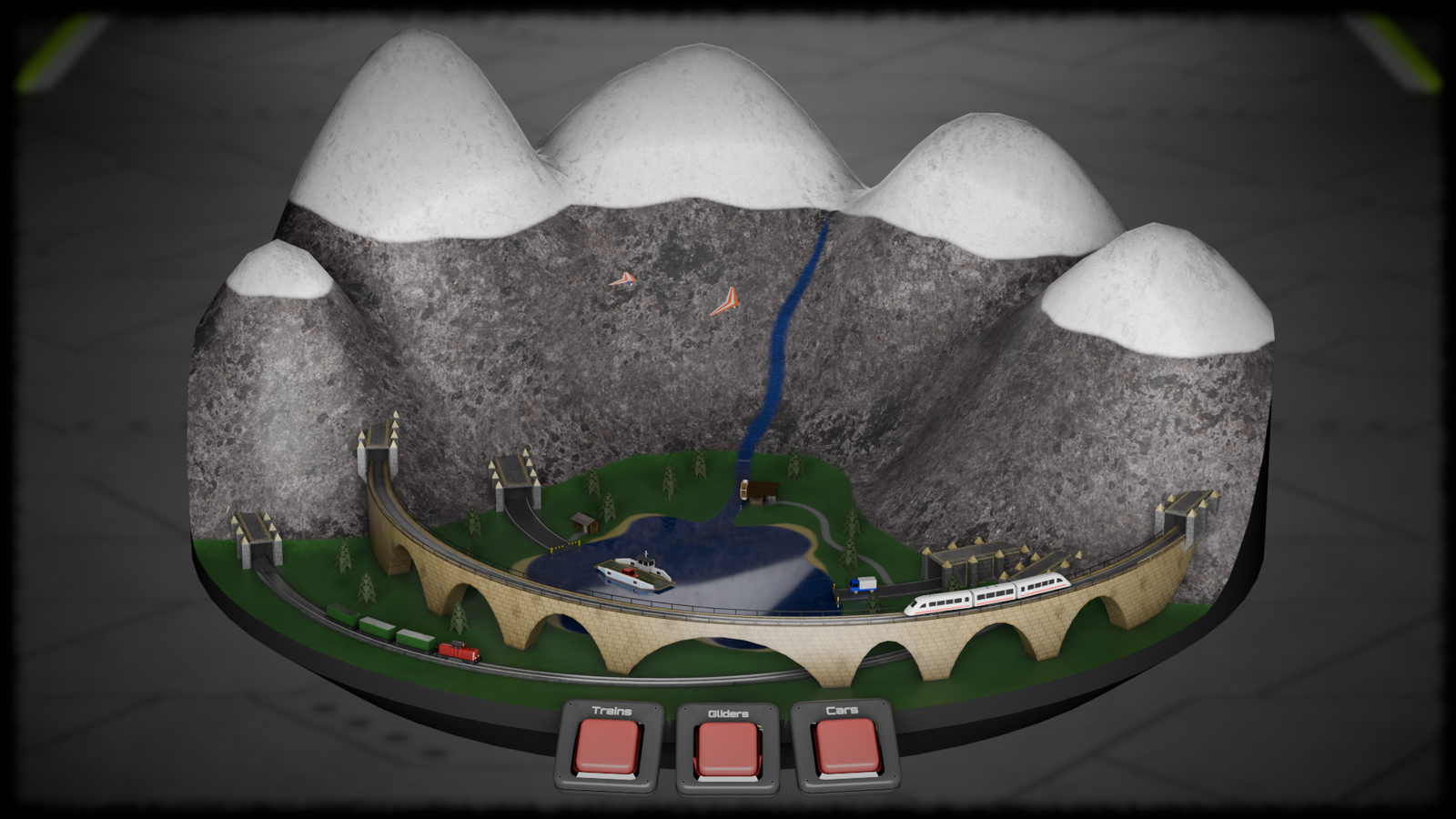 Modeltrain Set ( VRChat avatar asset )