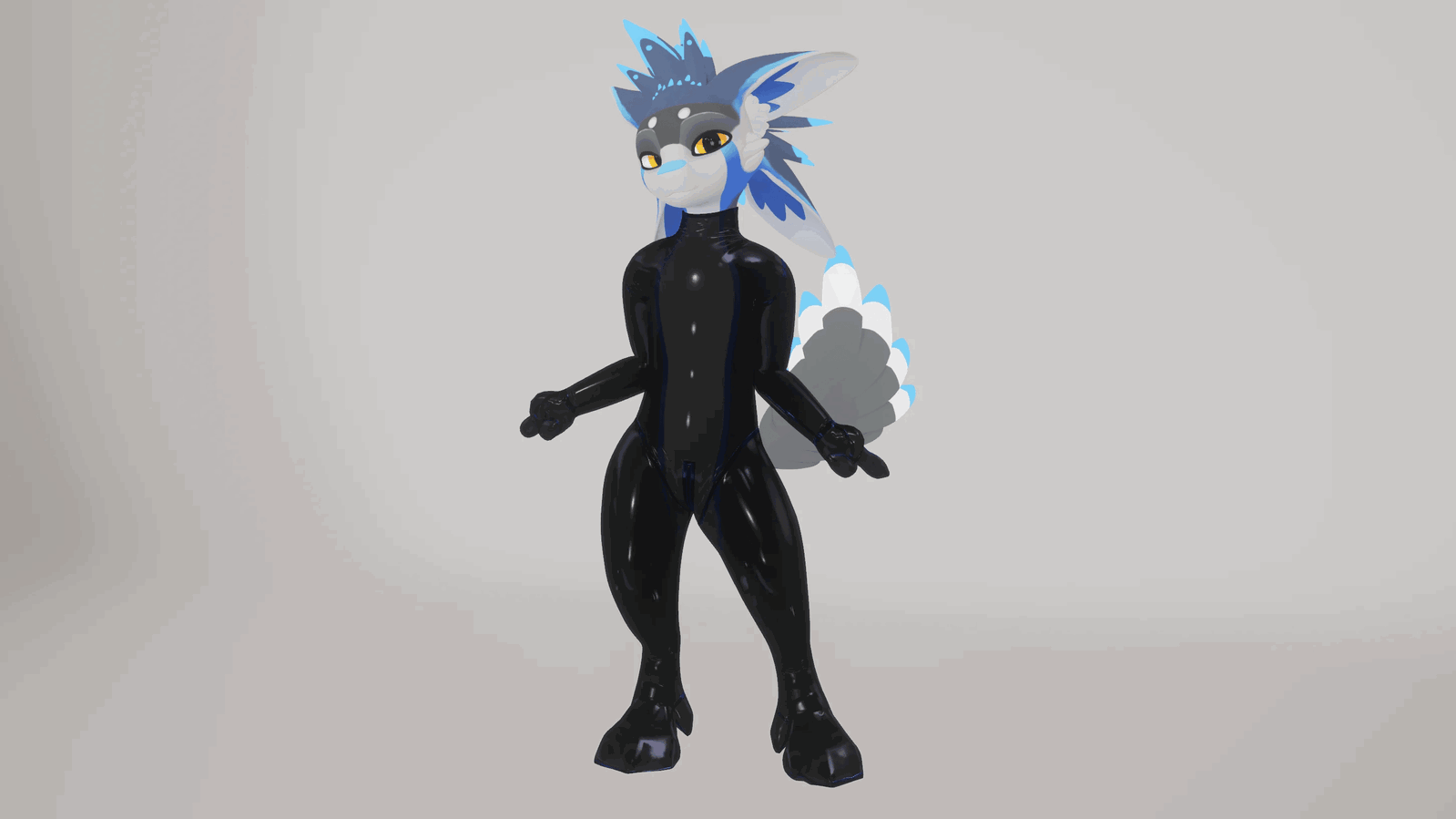 Latex Catsuit for Spiri'vali