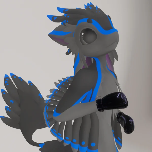 Latex/Canvas "Safety“ Mitts for Da'vali