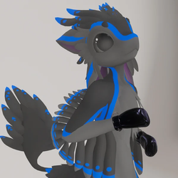 Latex/Canvas "Safety“ Mitts for Da'vali