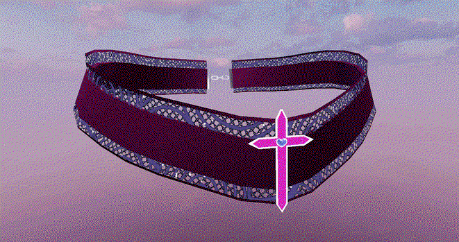 Lace Cross Choker