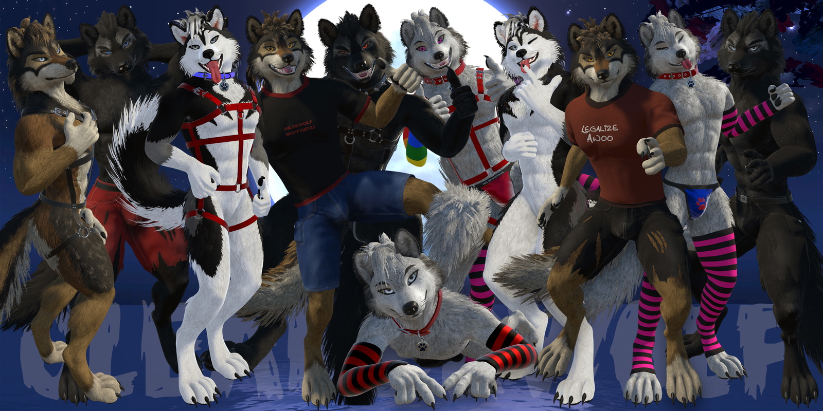 CleanerWolf Avatar for VRChat & ChilloutVR