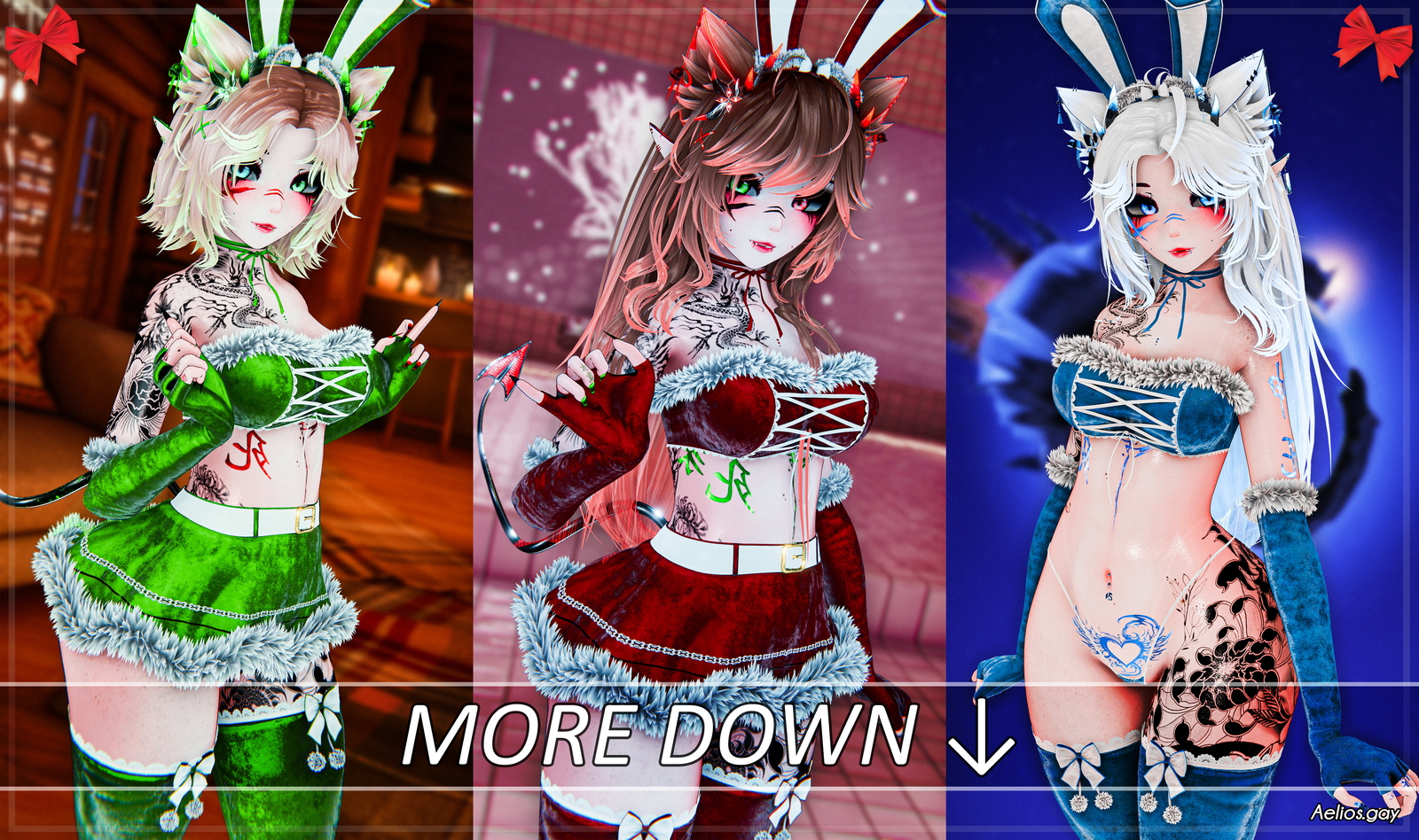 🎅🐇Santa Bunny Outfit DLC [Ersa, Yuno, Seer, Saylie, Fiya, Elle, Emmigosa, GodWhisper, Hush, Nyx, Sane, Vexra]