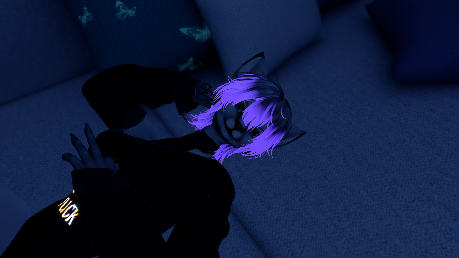 Vixy - Snow Fox Kitsune | Free Avatar | Green Version