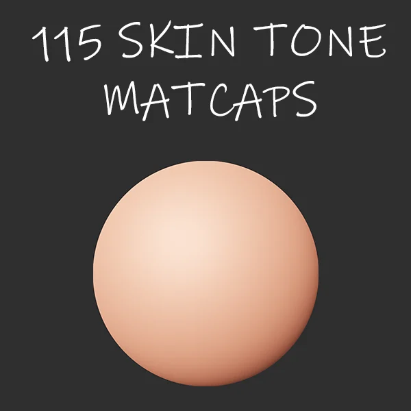 115 Skin Tone Matcaps