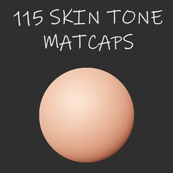 115 Skin Tone Matcaps
