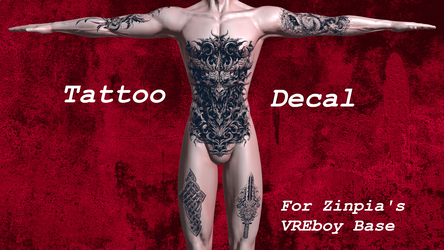 Tattoo Decal For Male VR Eboy Base