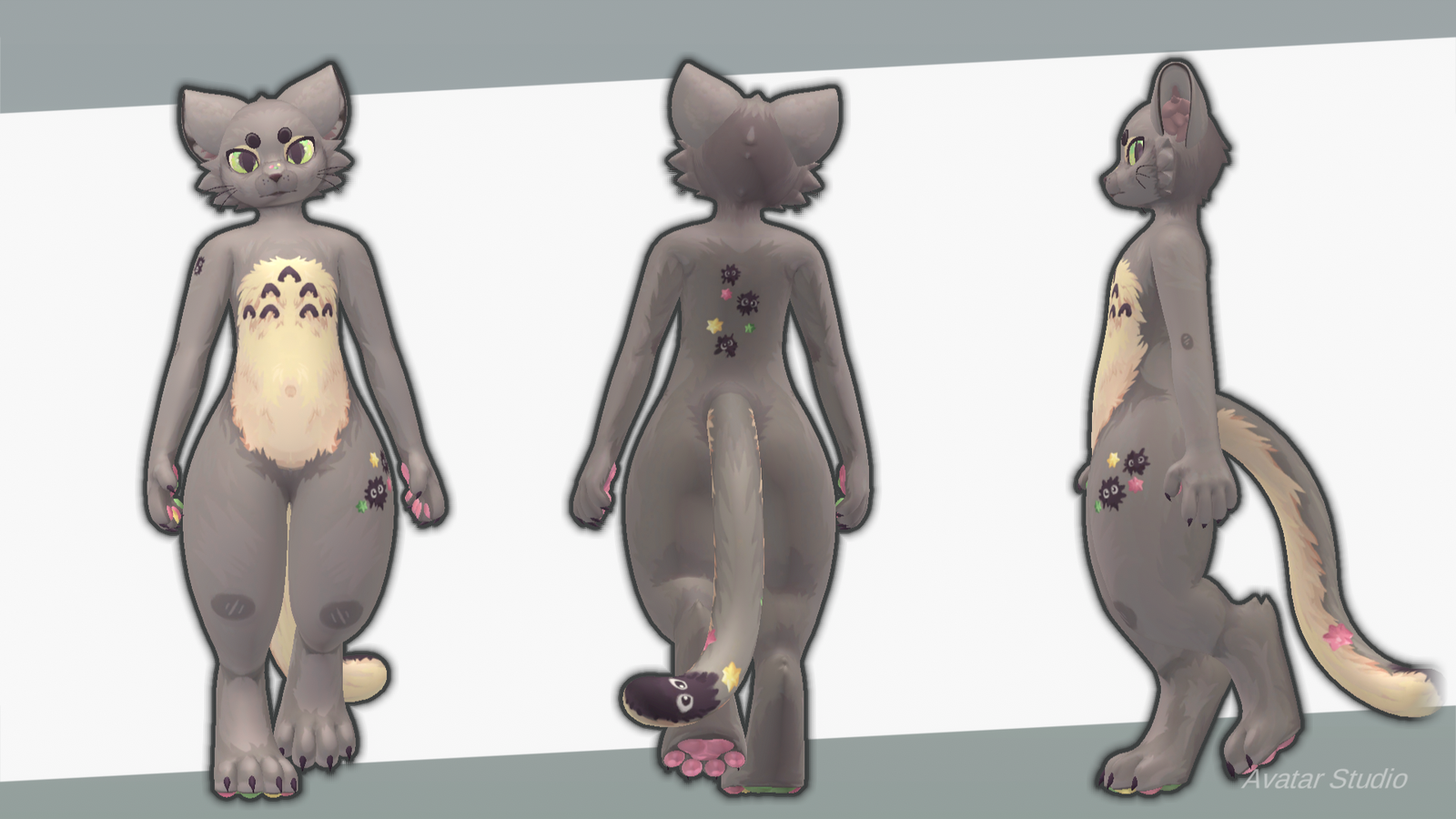 Studio Ghibli Totoro Inspired Mayu Texture
