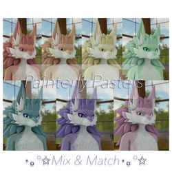 Painterly Pastel Novabeast Textures . ✦ 7 Variants + Mix & Match. ✦