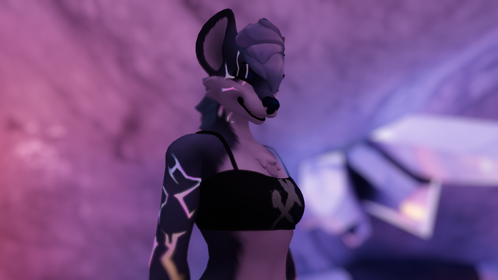 Demon Patterns KPop Demon Hunters Hyenid Overlay (+ AudioLink)