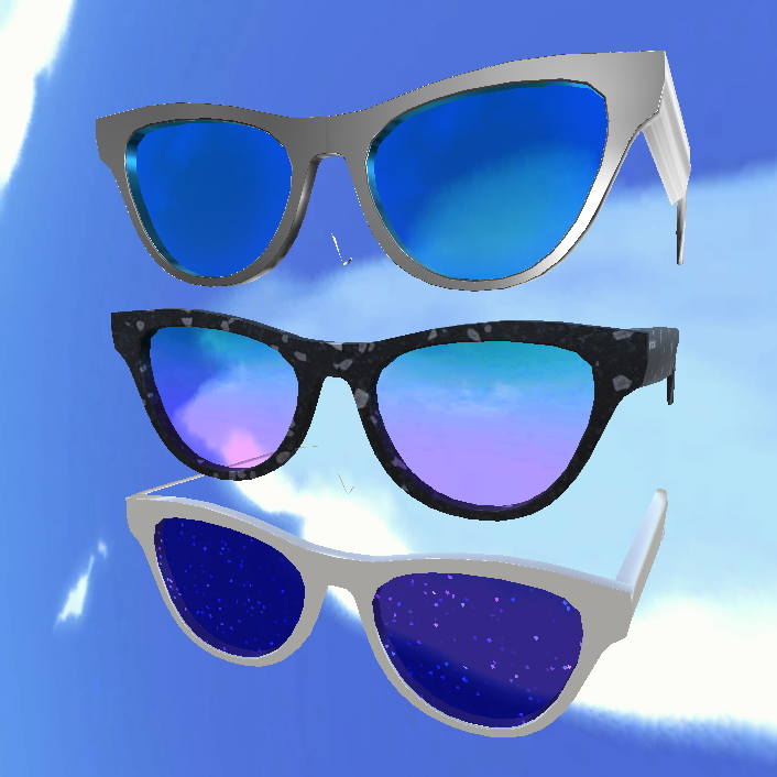Glasses VRC/Unity— Free prefab (3 styles)