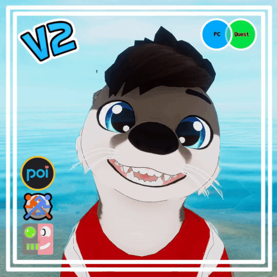 D.Otter V2 VRChat Base (FT, PC, & Quest)