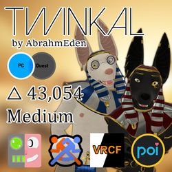 "Twinkal" Anubian Jackal Avatar Base for VRChat