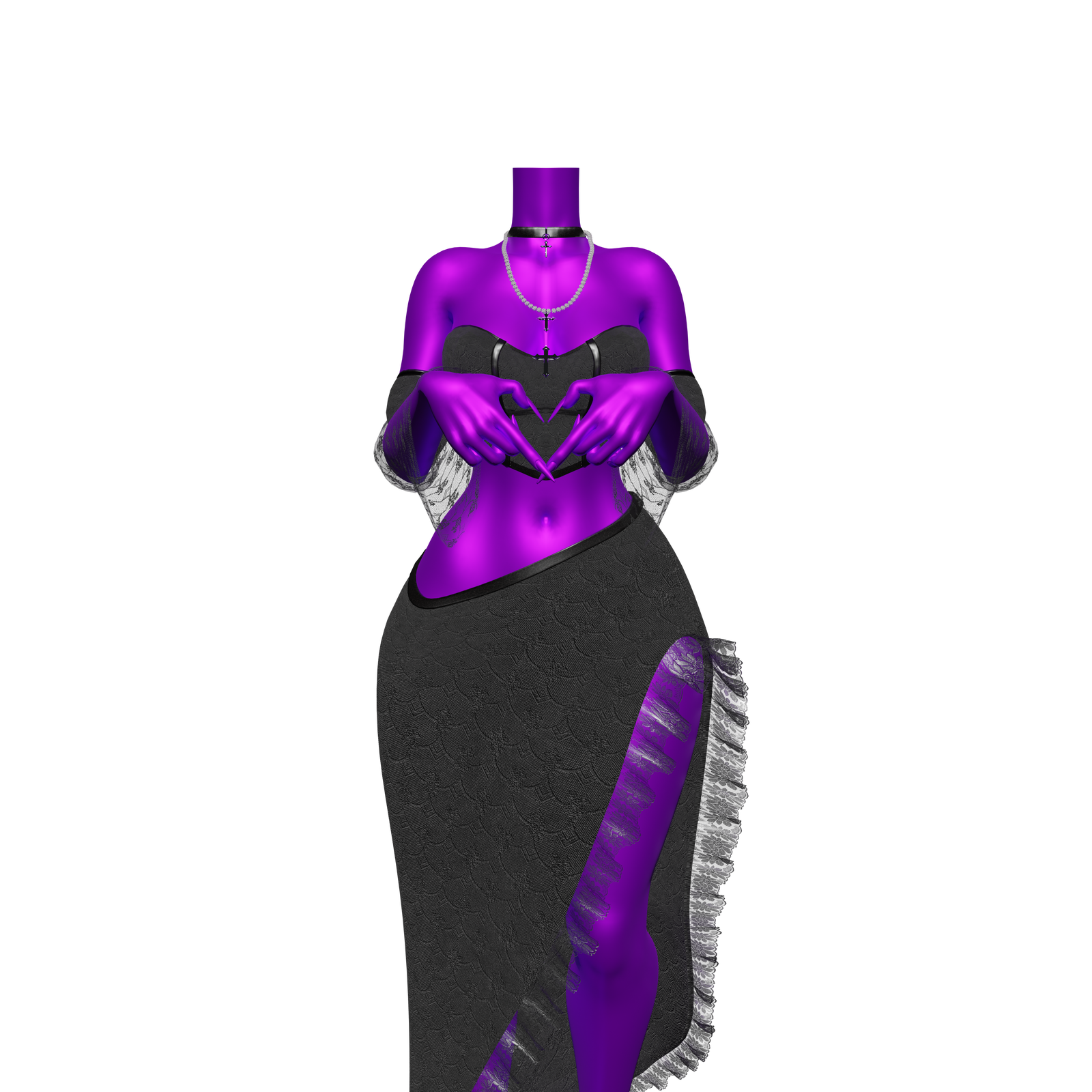 Goth Skirt Set