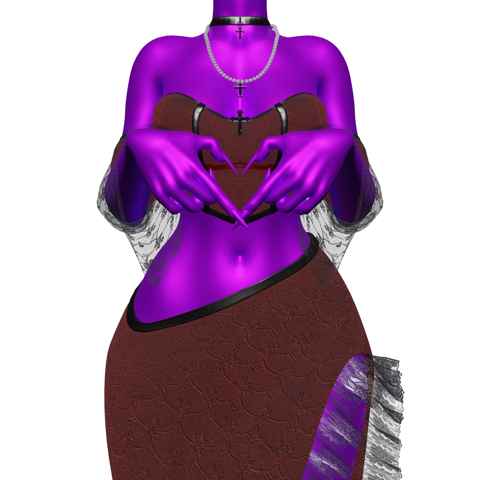 Goth Skirt Set