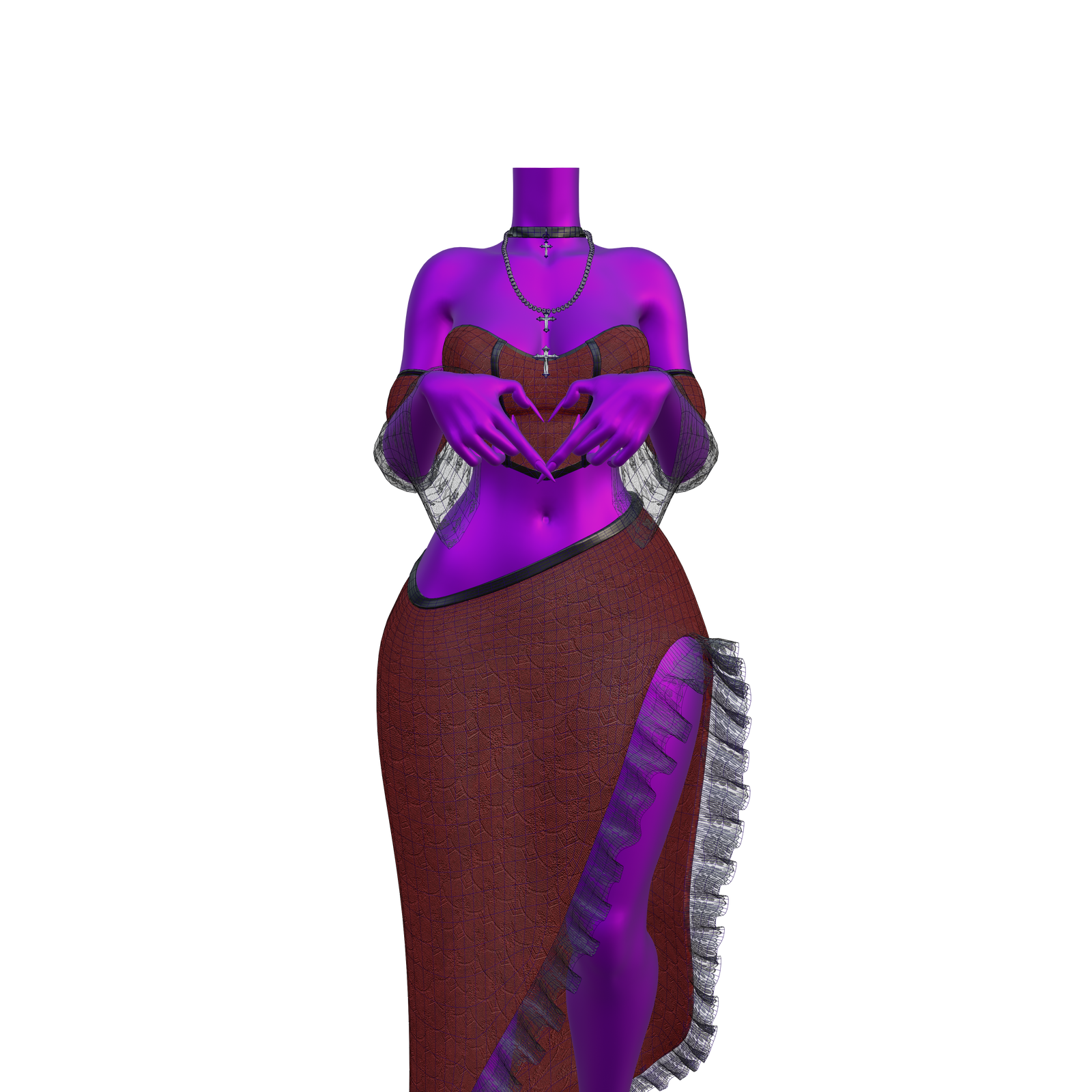 Goth Skirt Set