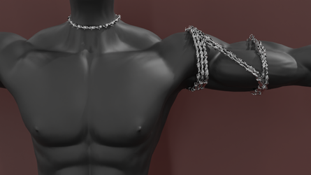 Arm chain and choker