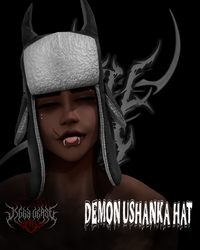 Demon ushanka hat