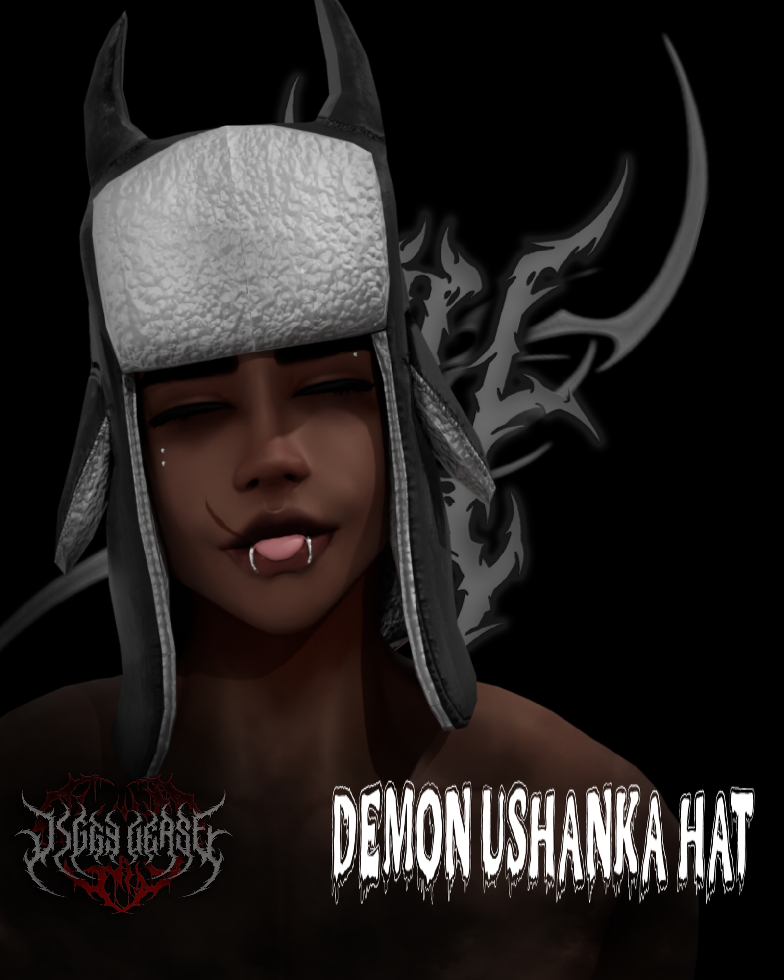 Demon ushanka hat