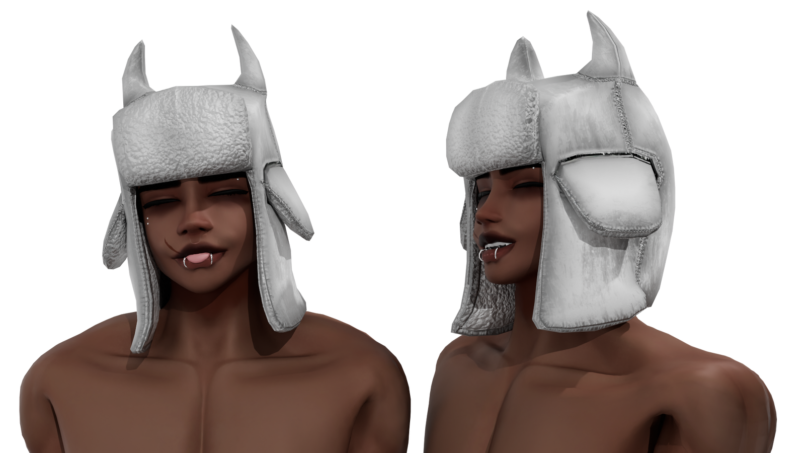 Demon ushanka hat