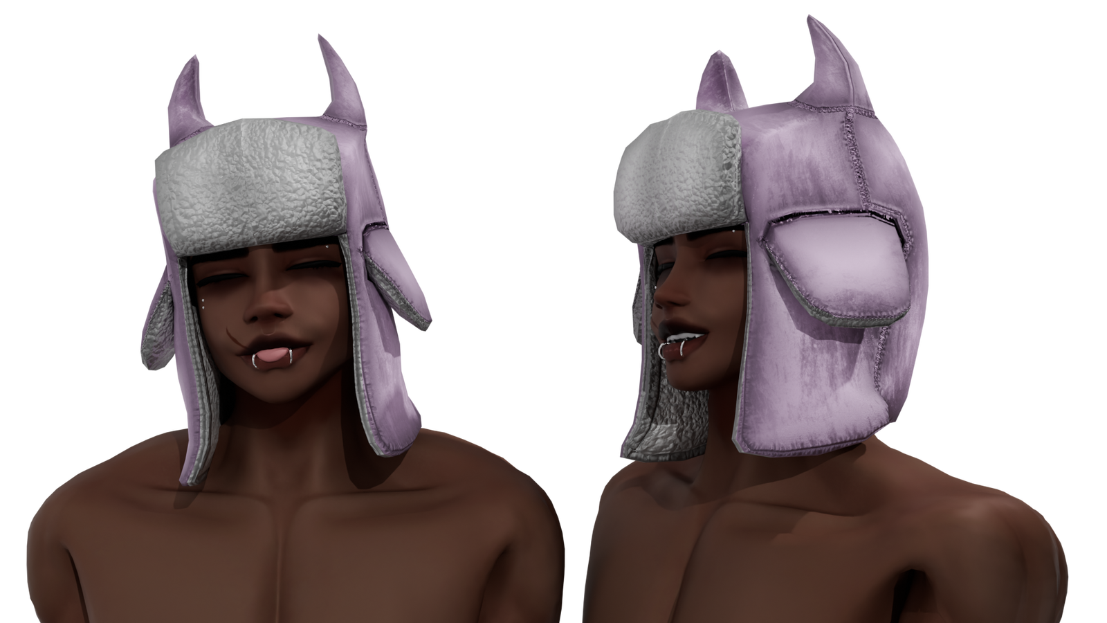 Demon ushanka hat