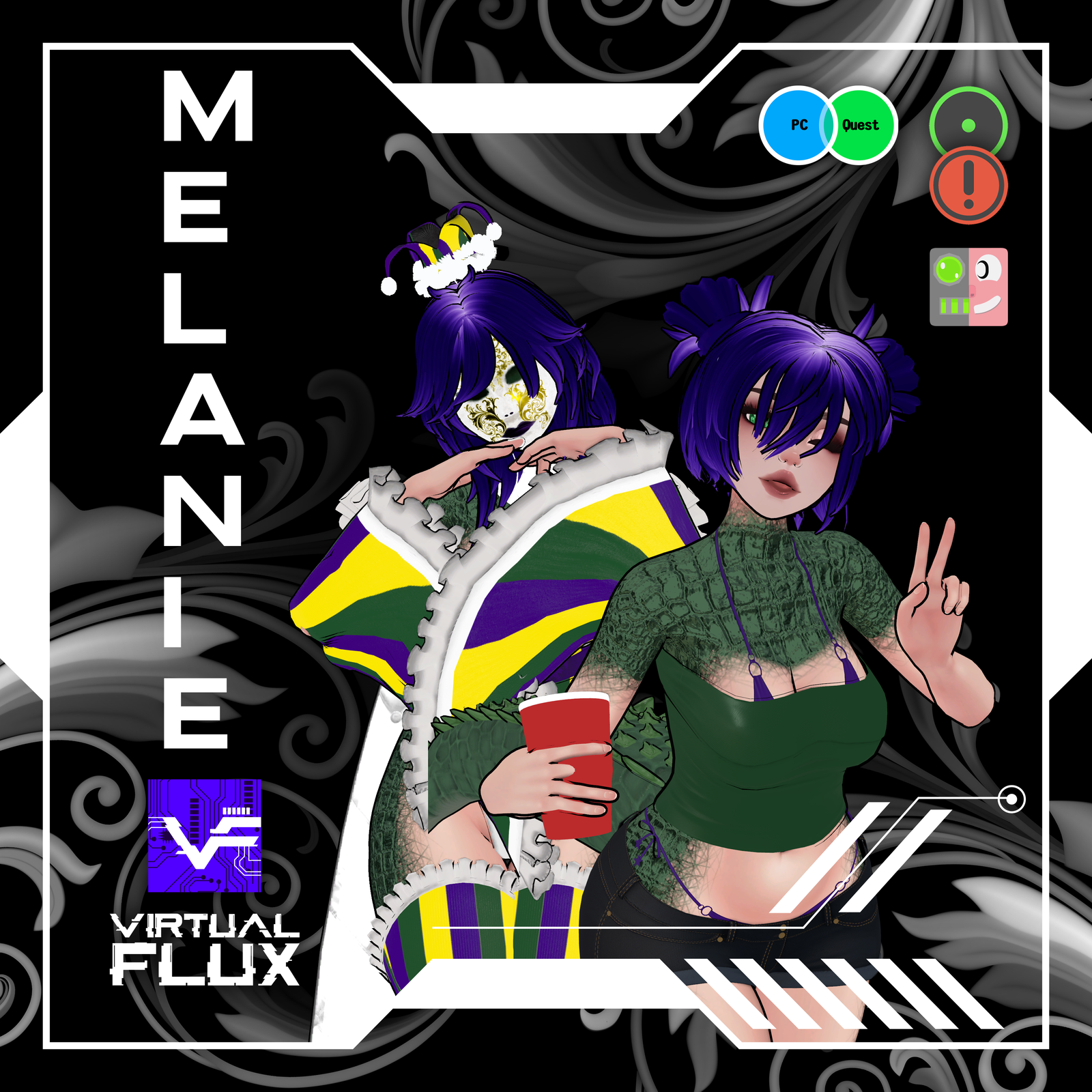 Melanie The Queen of Bacchus | VRChat Avatar (PC | PC OPTI) | Face Tracking