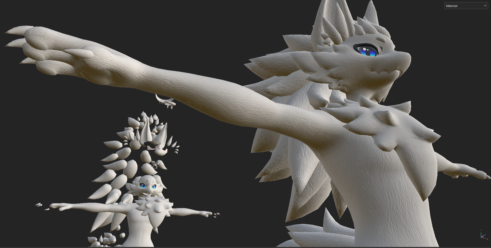 Furbrushed Novabeast Normal and Height Maps