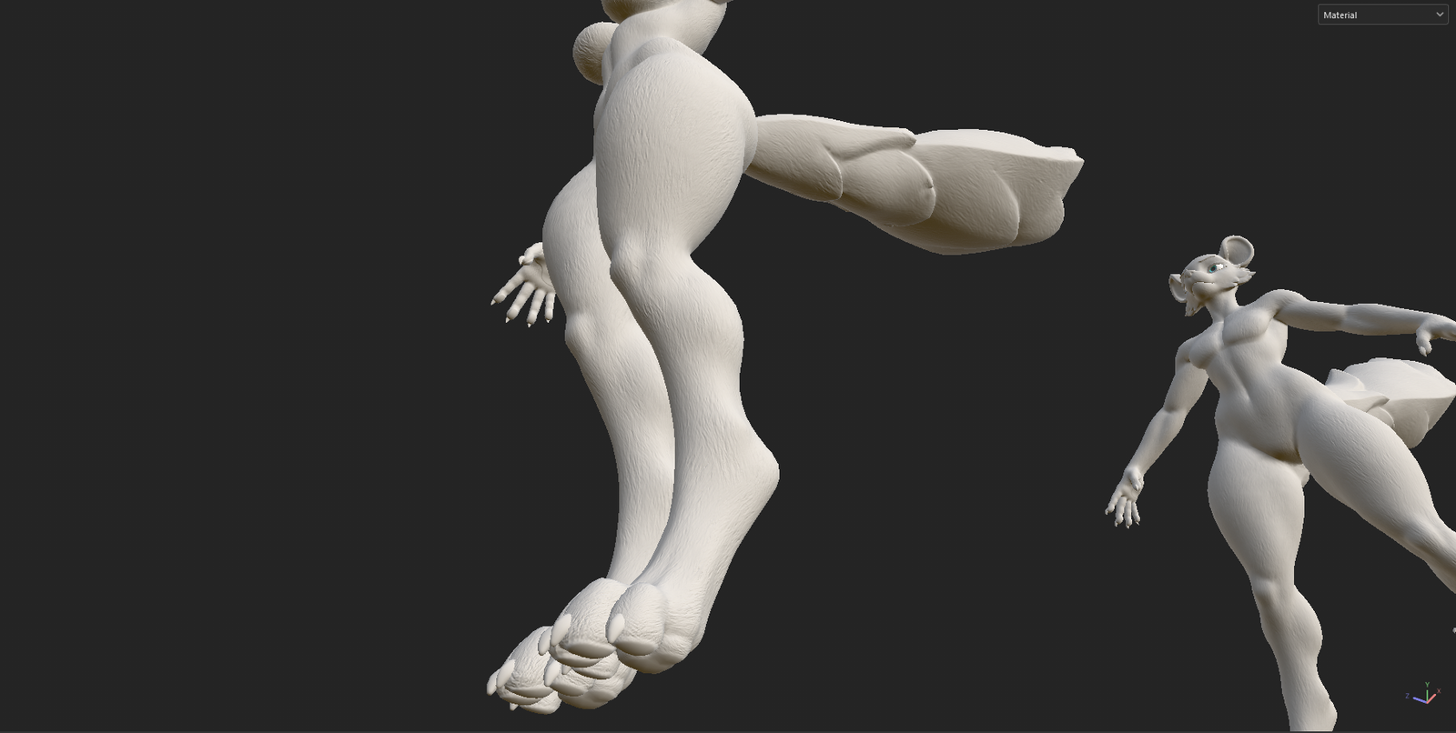 Furbrushed Space Yeen Normal & Height Maps