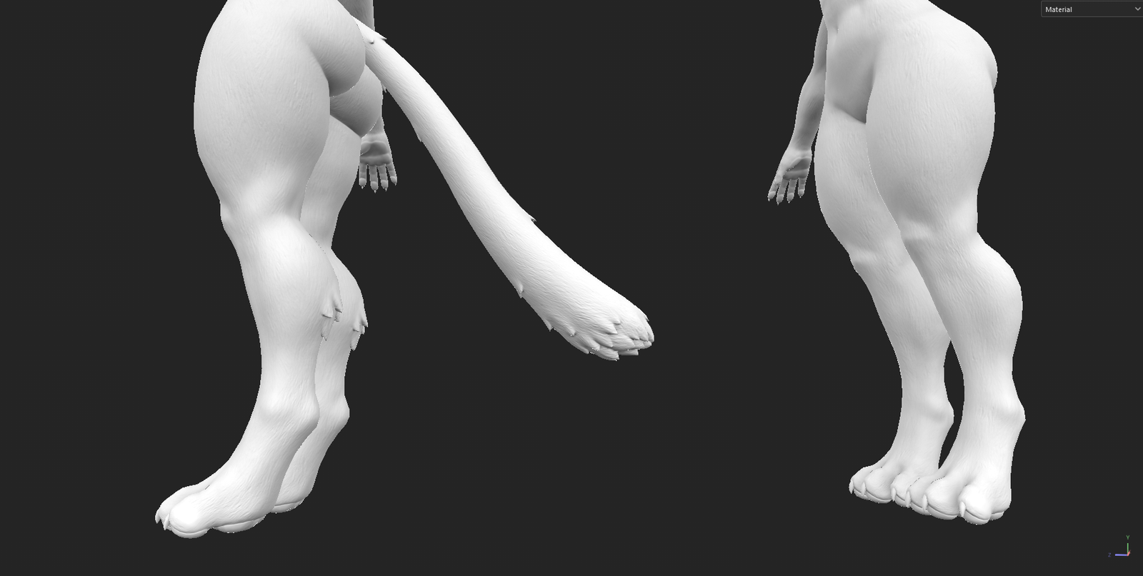 Furbrushed Legato Normal & Height Maps