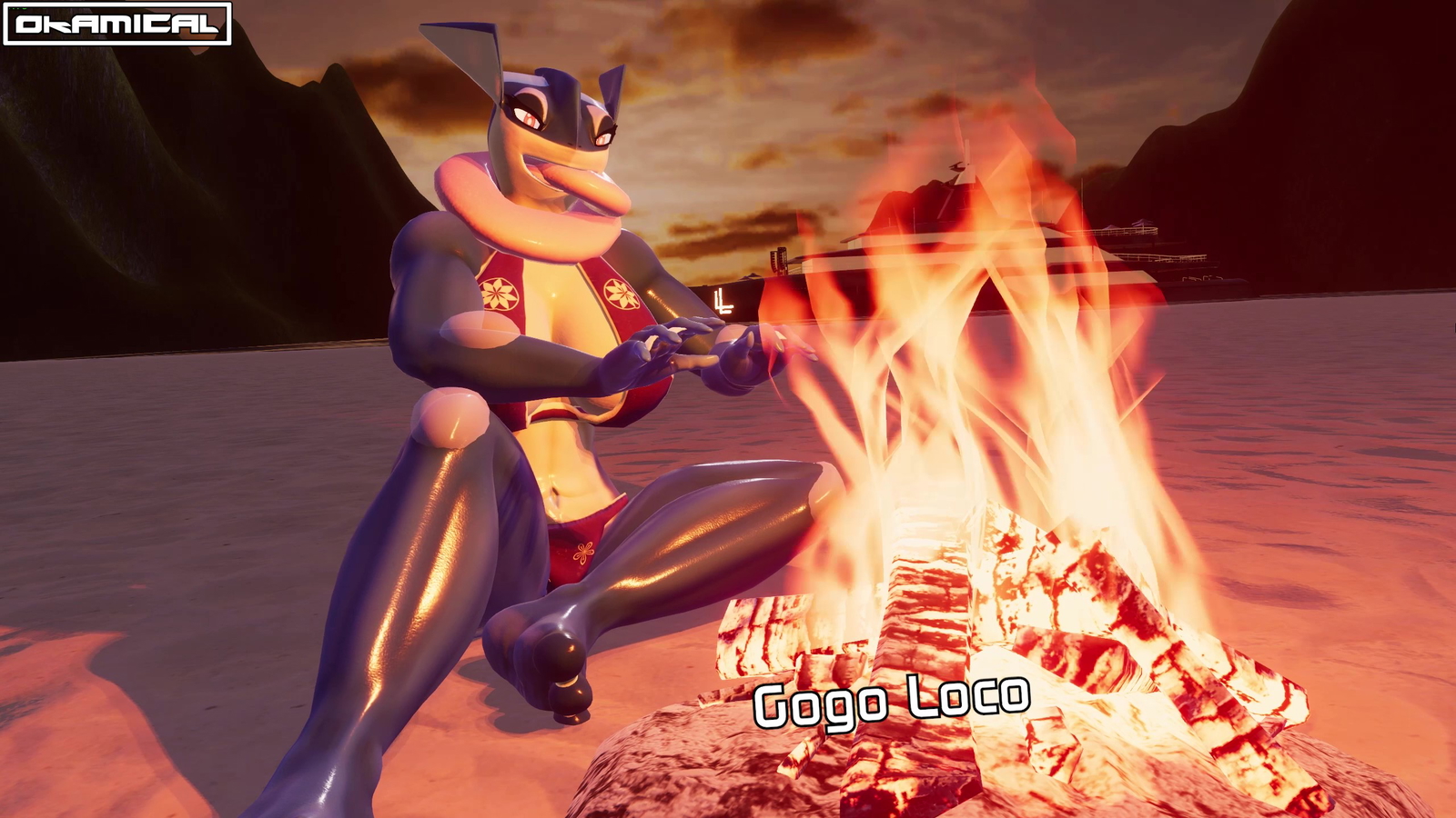 Mizuki FemNinjaFrog ModelPack (VRChat, Blender, SFM)