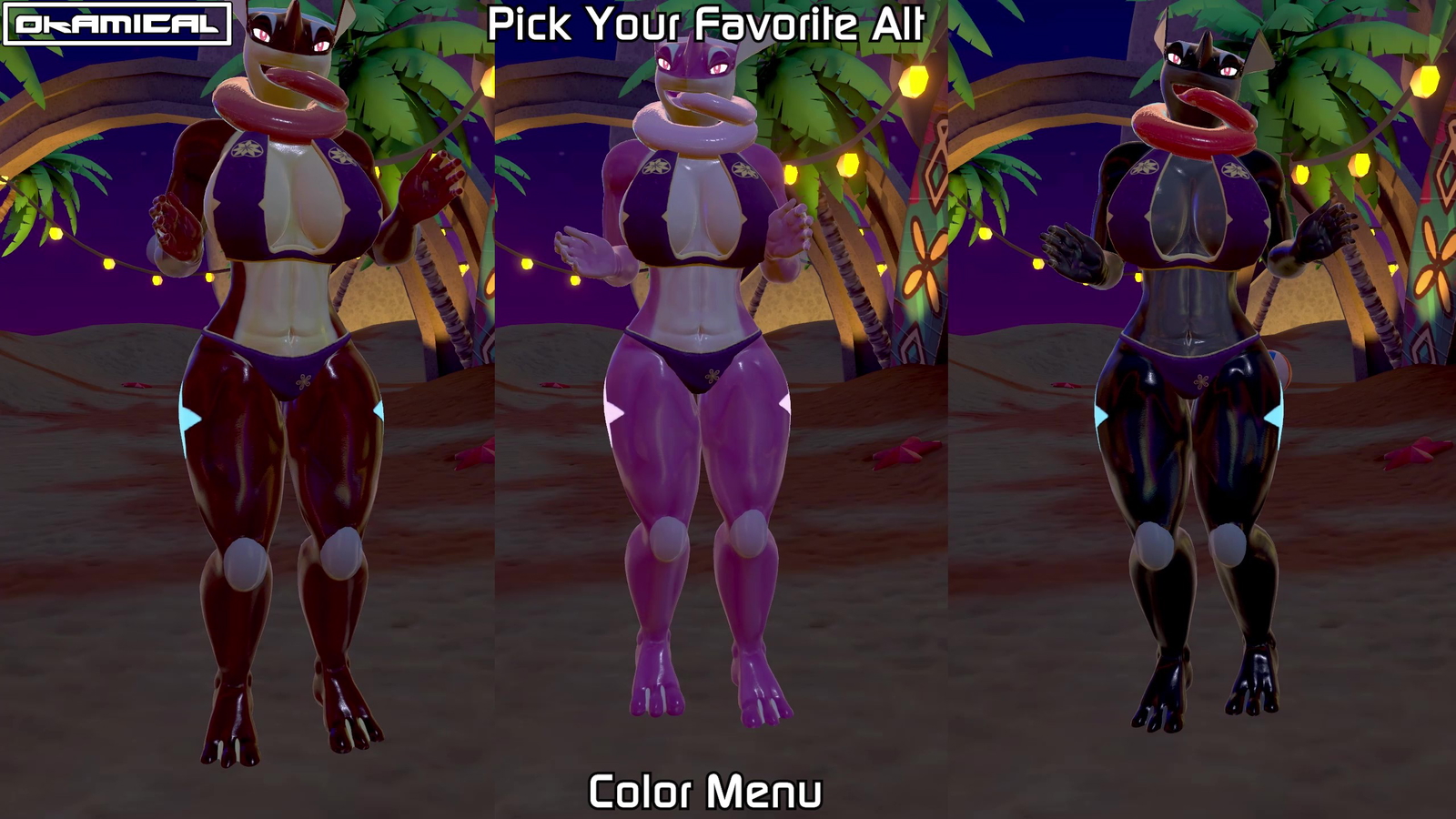 Mizuki FemNinjaFrog ModelPack (VRChat, Blender, SFM)