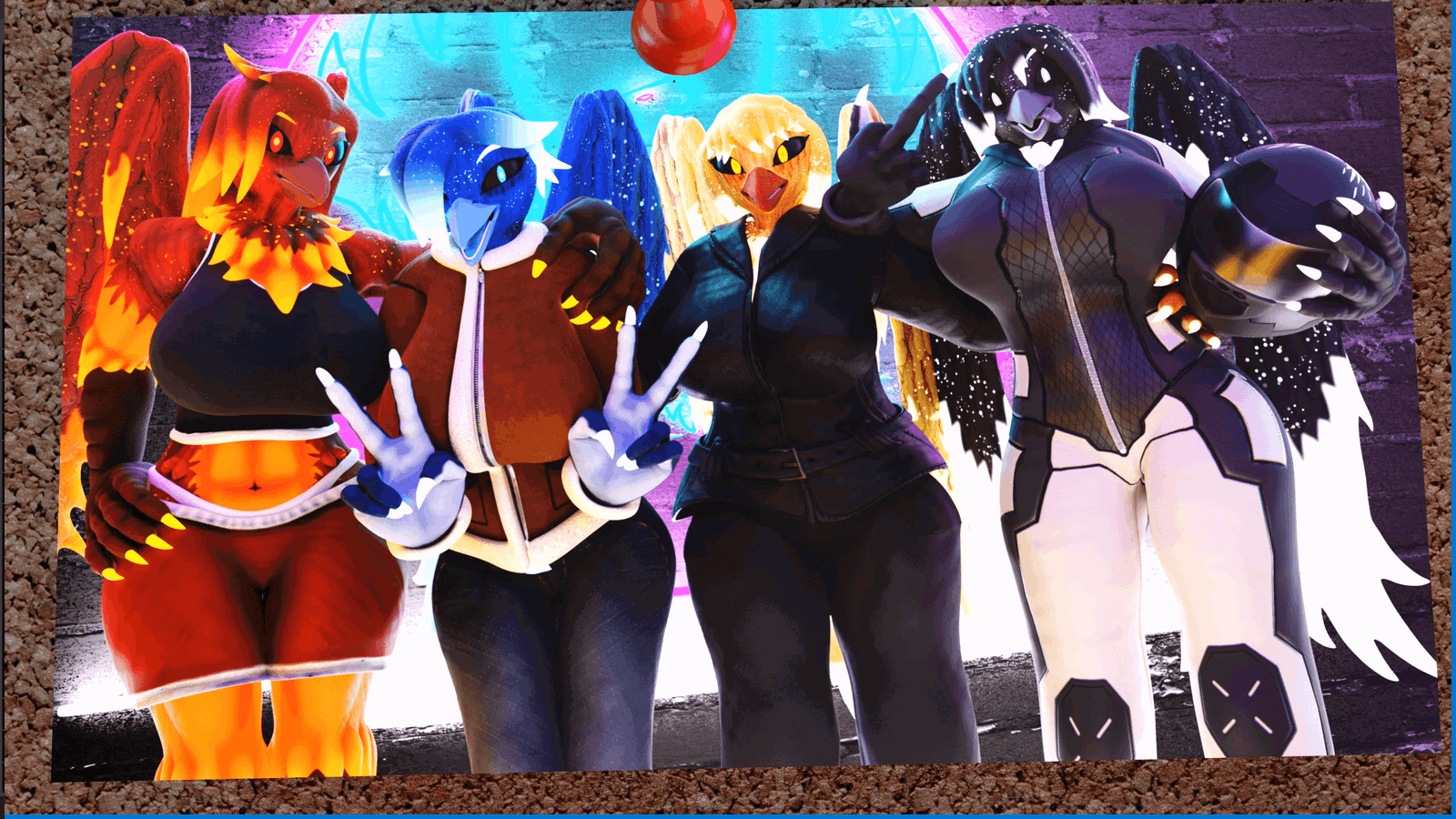 Phoenix Sisters ModelPack (VRChat, Blender, SFM)