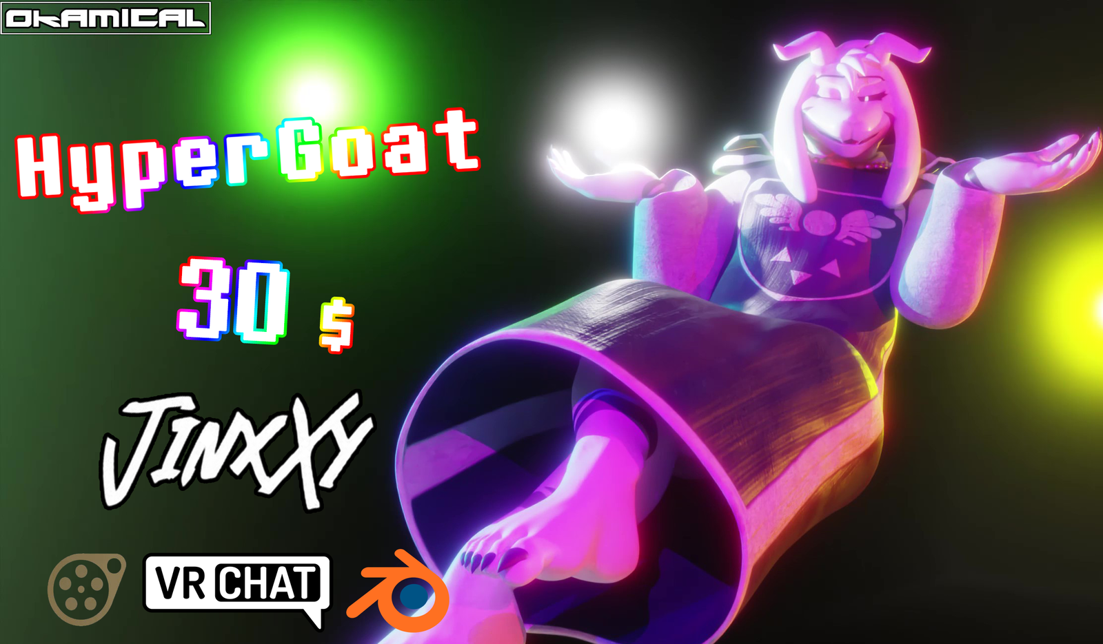 HyperGoat ModelPack (VRChat, Blender, SFM)