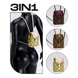 Backpack - Flower Pattern 3 IN 1