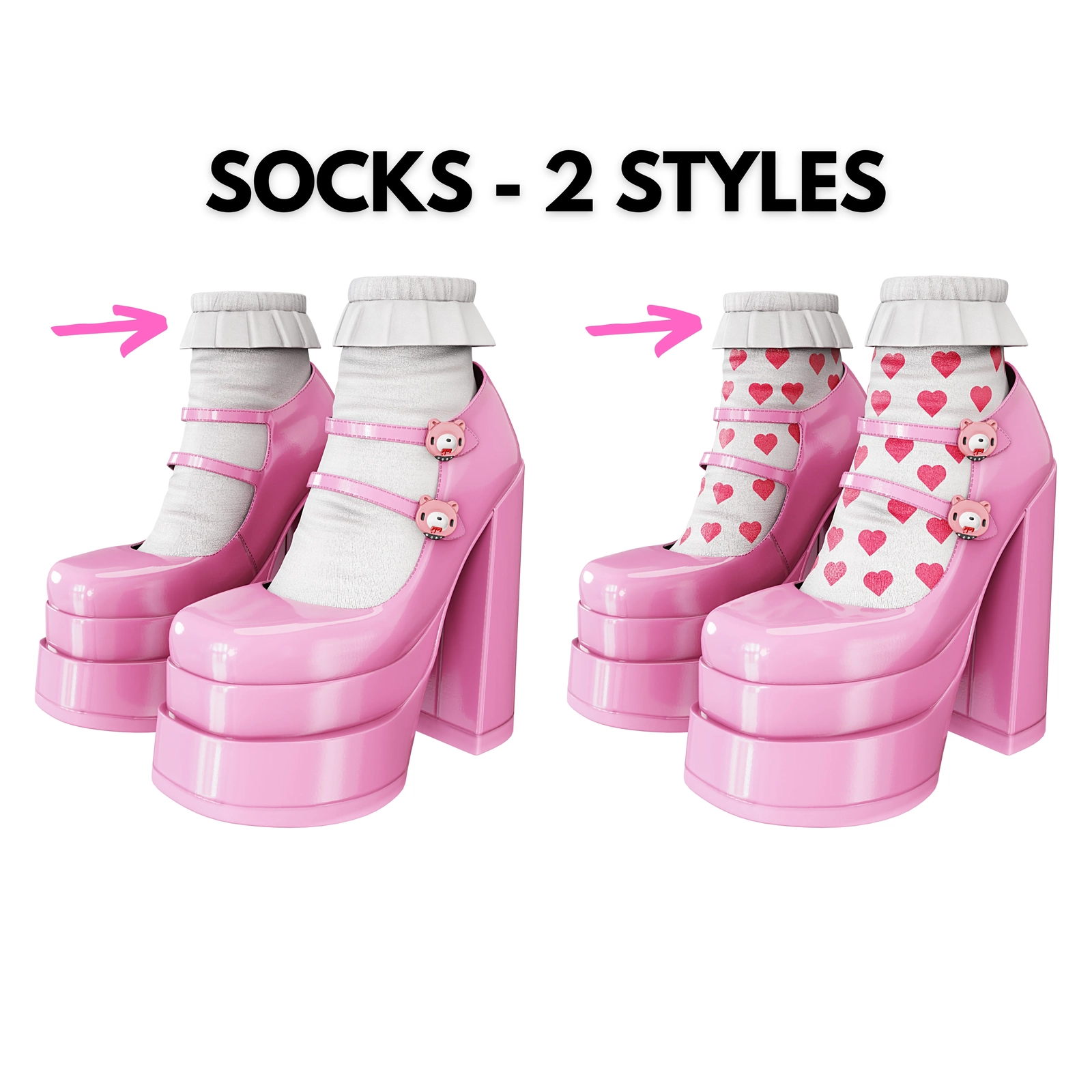 Platform High Heels Kawaii BUNDLE | WOLVES STUDIO