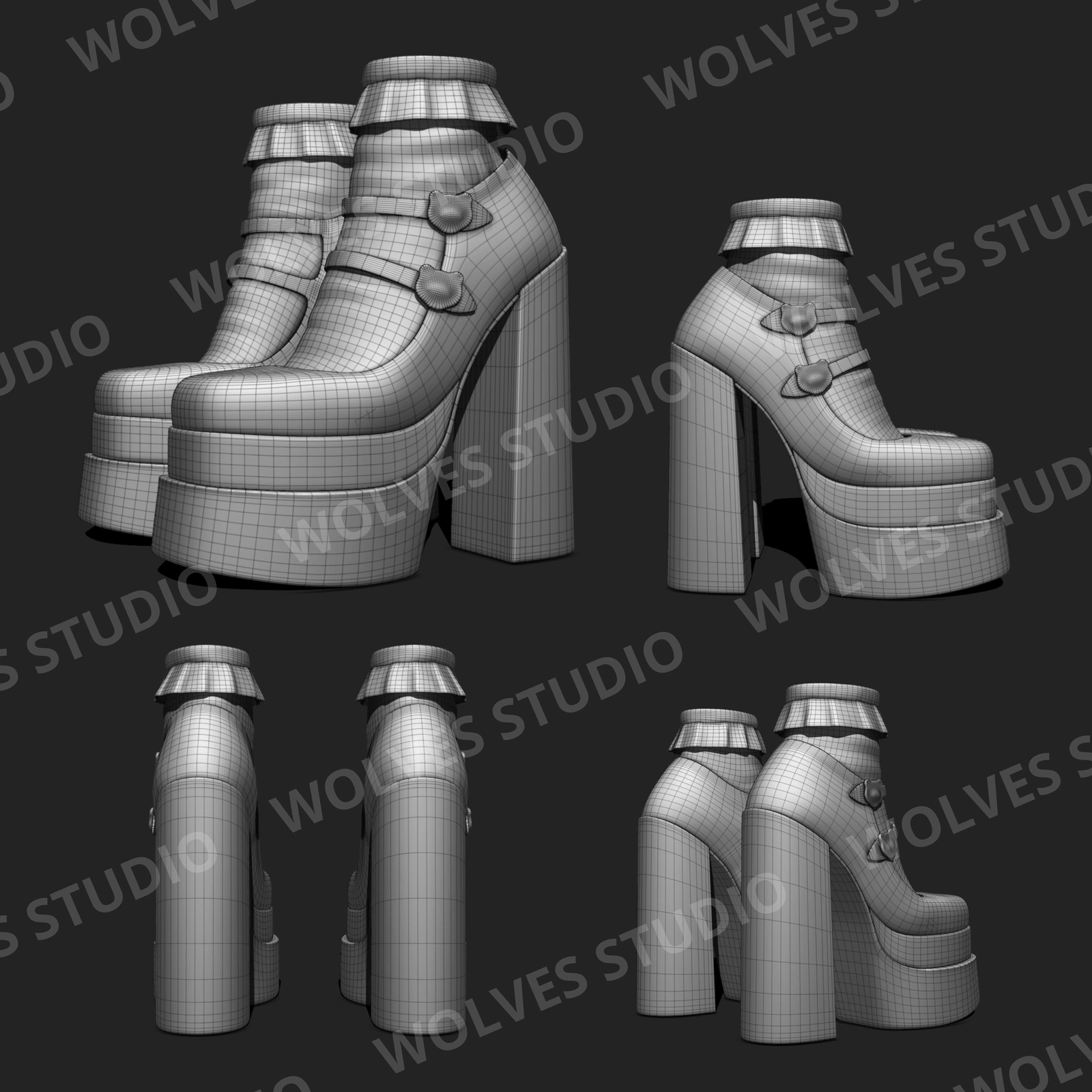 Platform High Heels Kawaii BUNDLE | WOLVES STUDIO