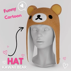 Hat - Kawaii Bear Funny Cartoon Stylized Metaverse | WOLVES STUDIO