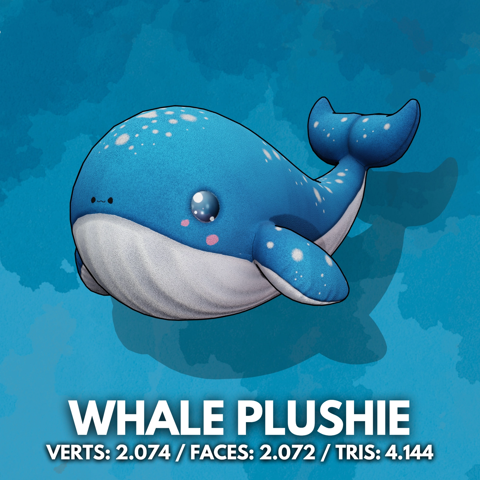WHALE PLUSHIE - VRC PLUSHIES | WOLVES STUDIO